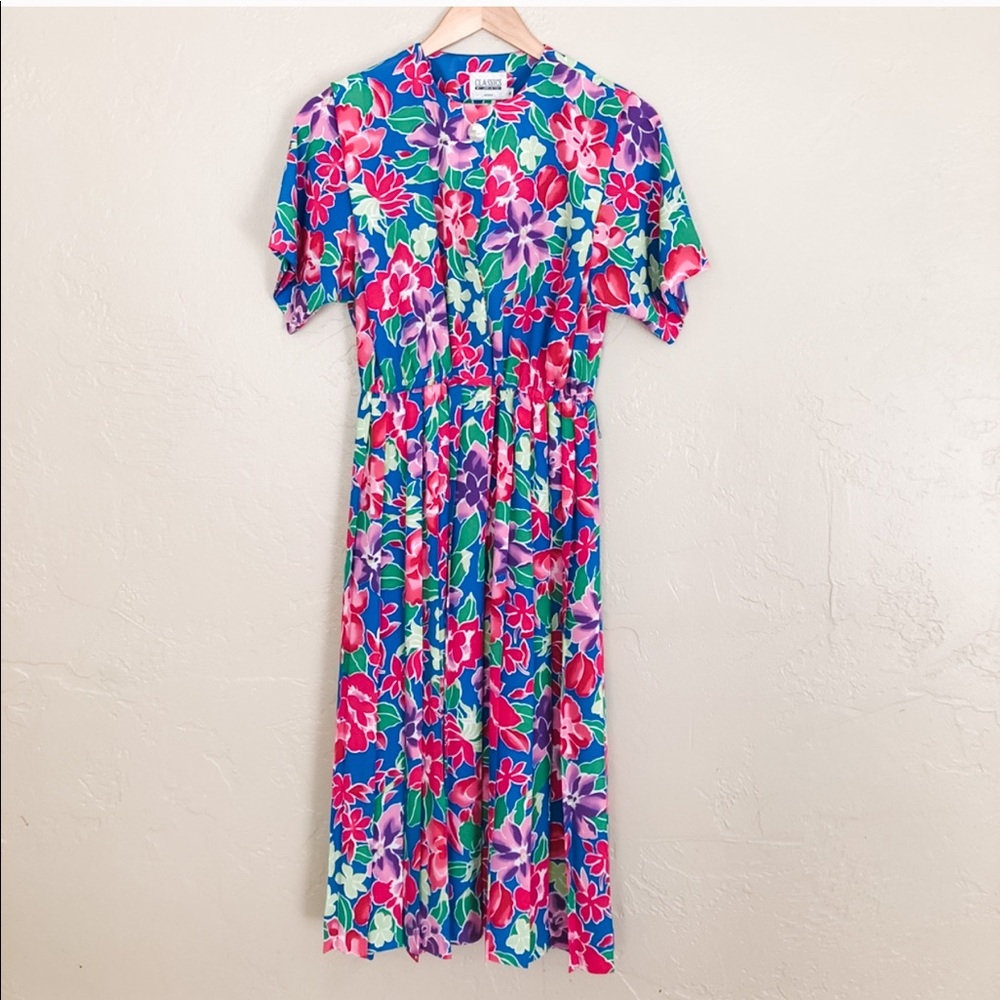 Vintage 90s [classics by leslie fay] b/d dress
